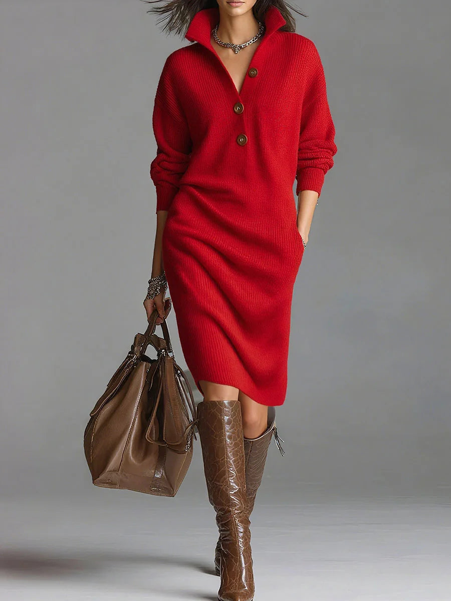 Celeste ribbed knit midi dress – image 9