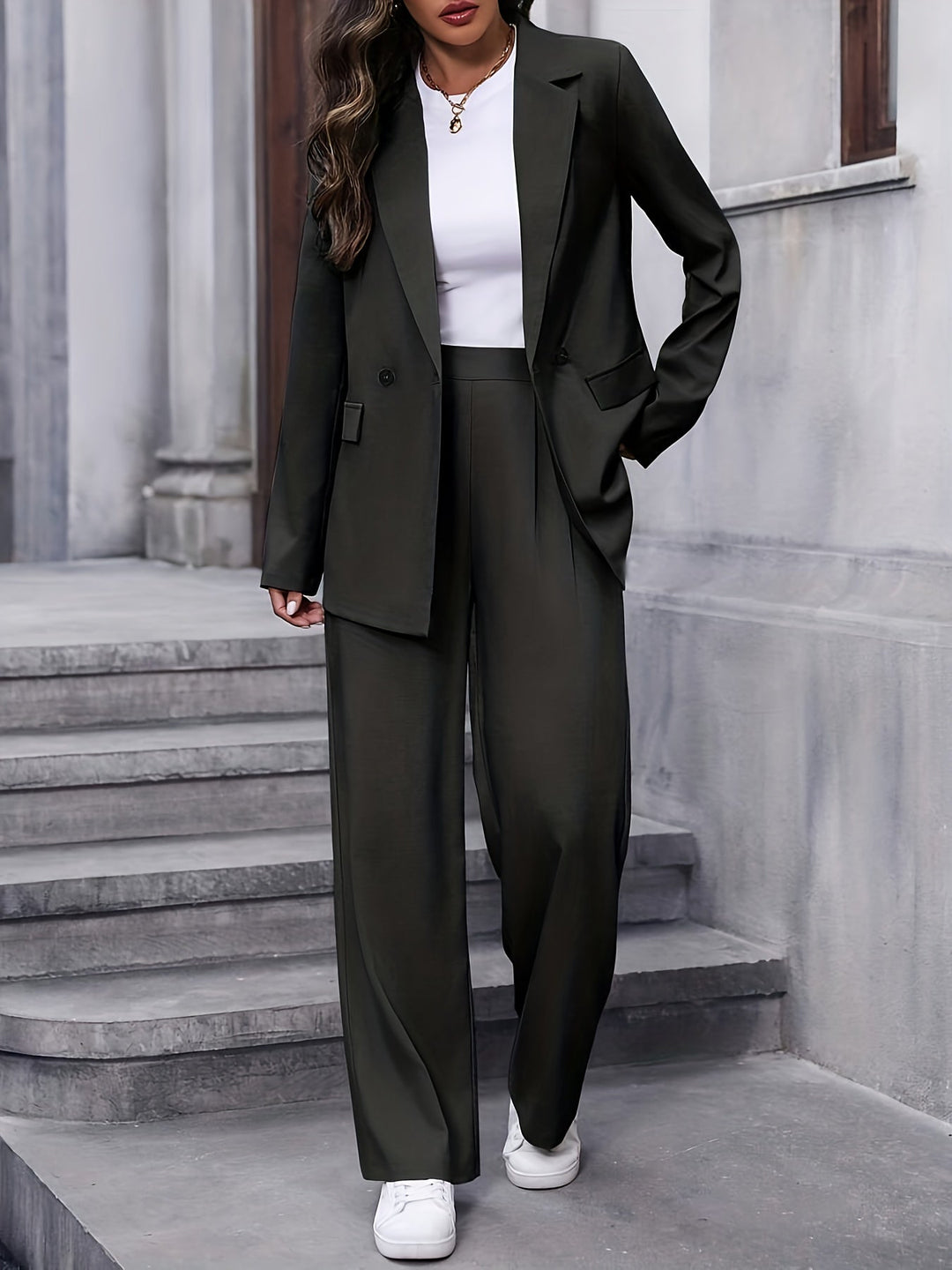 Bianca two piece blazer and trouser suit set – image 9