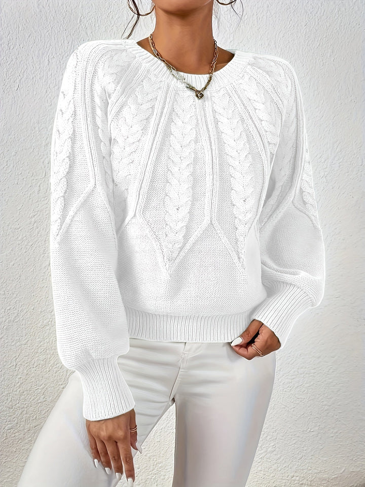 Ronja cropped cable knit jumper – image 8