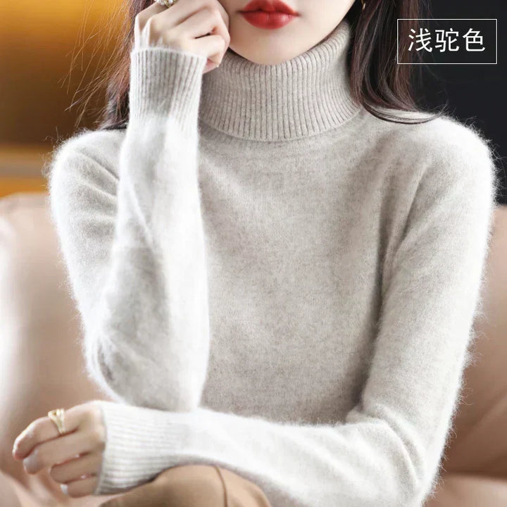 Rosabel Elegant Pure Cashmere Roll Neck Jumper - image 4
