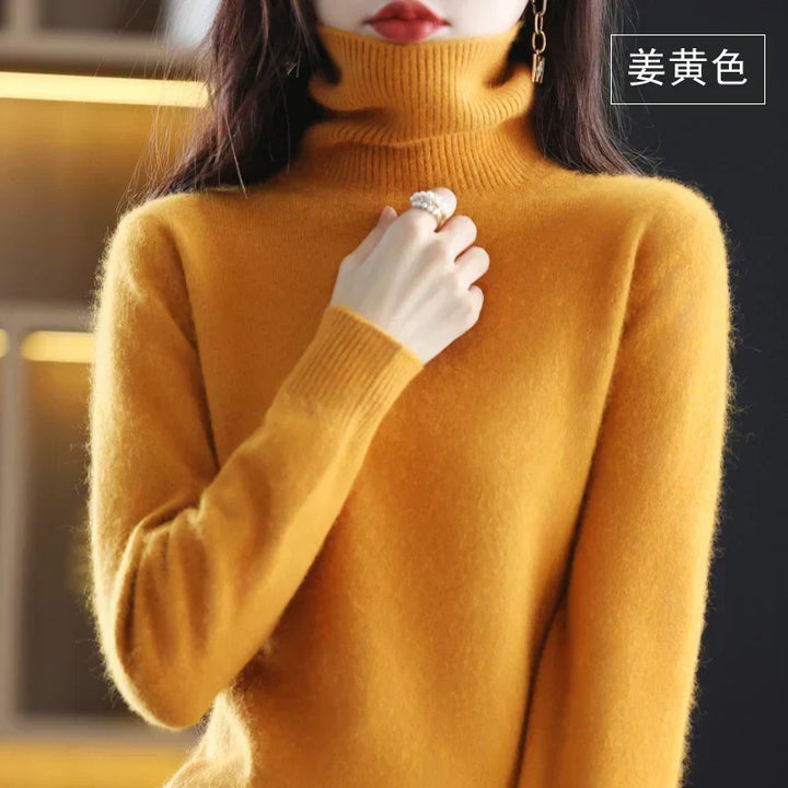 Rosabel Elegant Pure Cashmere Roll Neck Jumper - image 7
