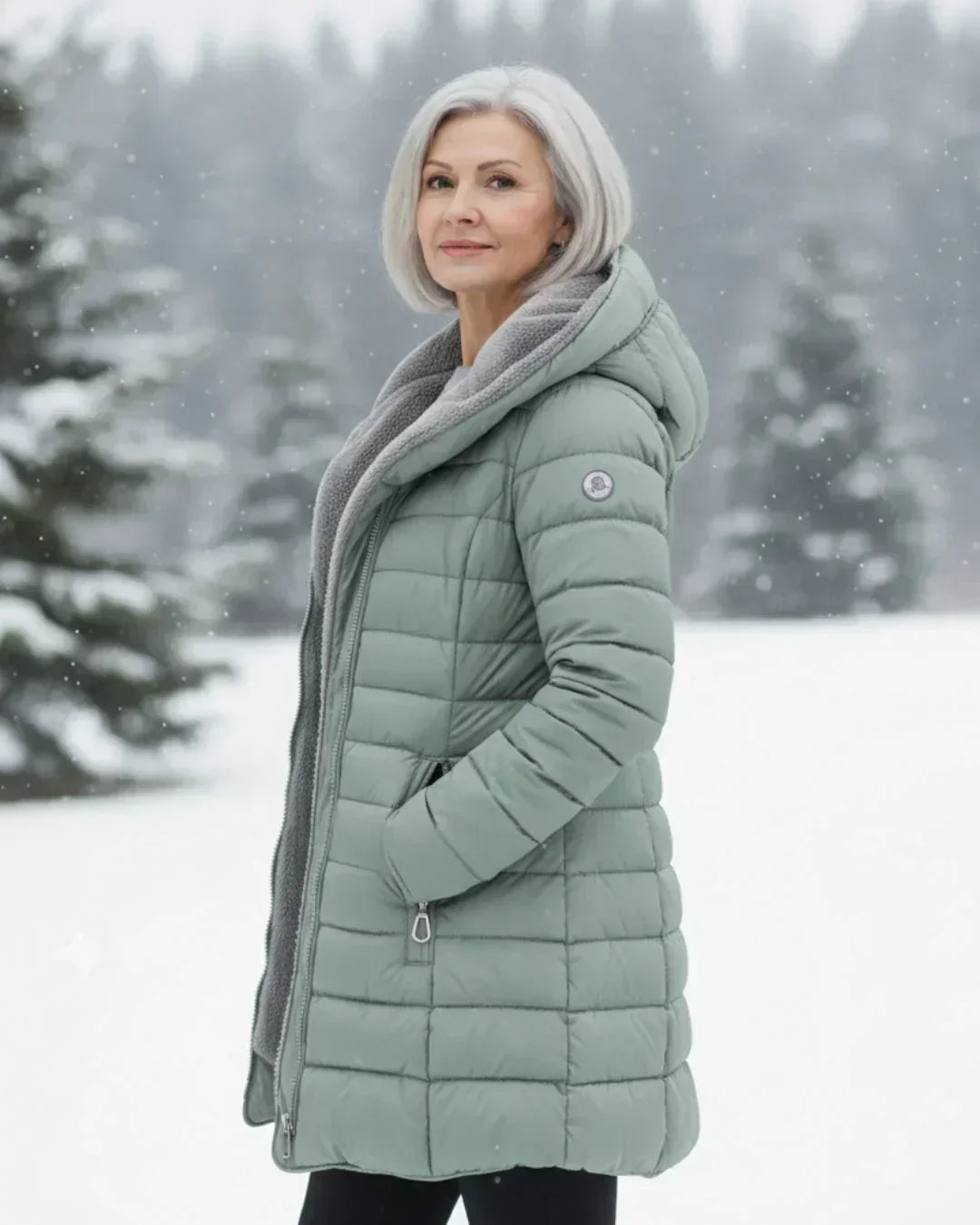 Dulcie Elegant Longline Padded Jacket - image 6