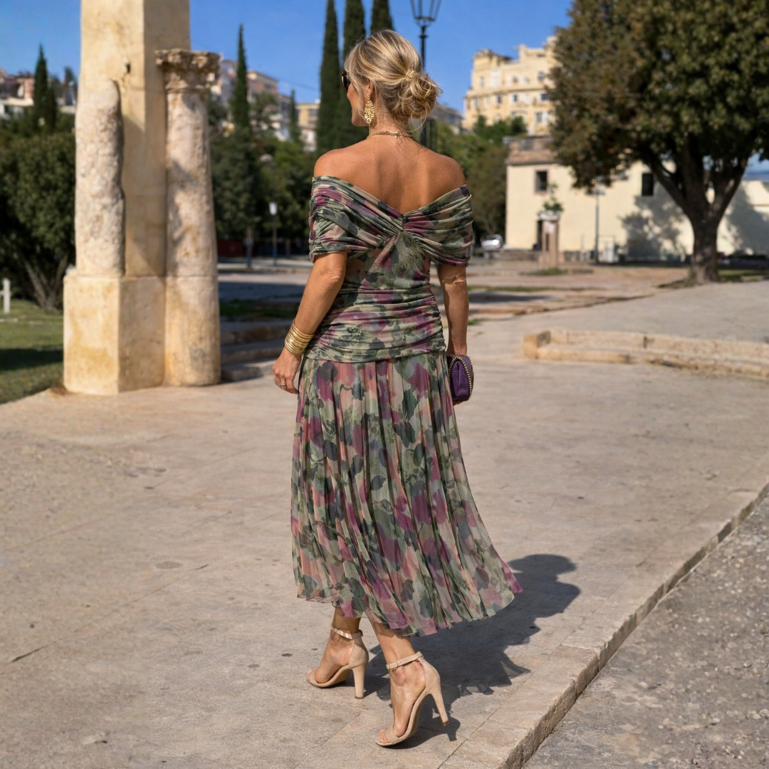 Gwyneth Elegant Off Shoulder Mermaid Maxi Dress - image 12