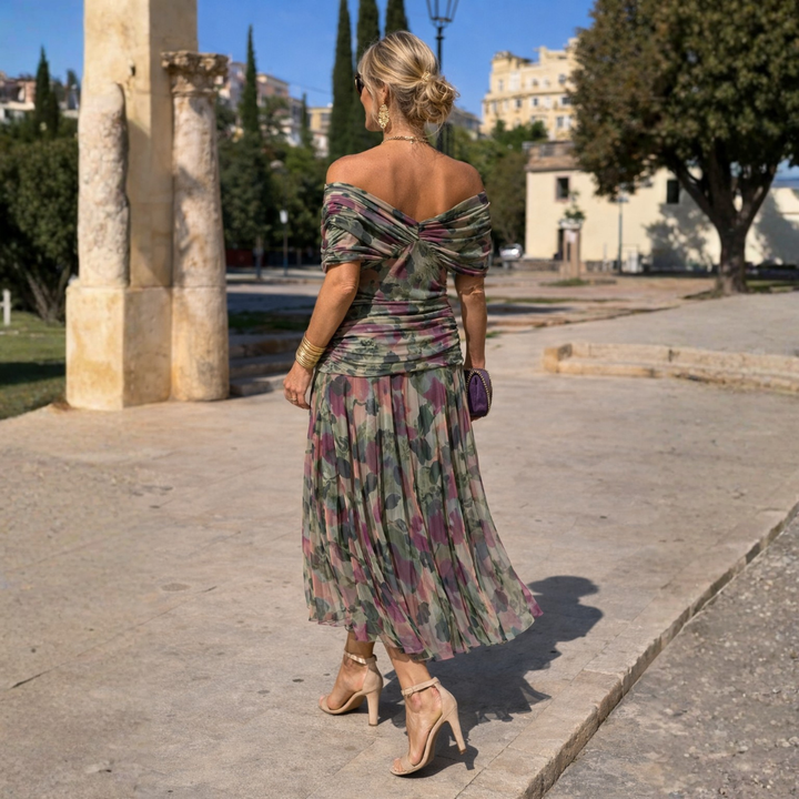 Gwyneth Elegant Off Shoulder Mermaid Maxi Dress - image 12