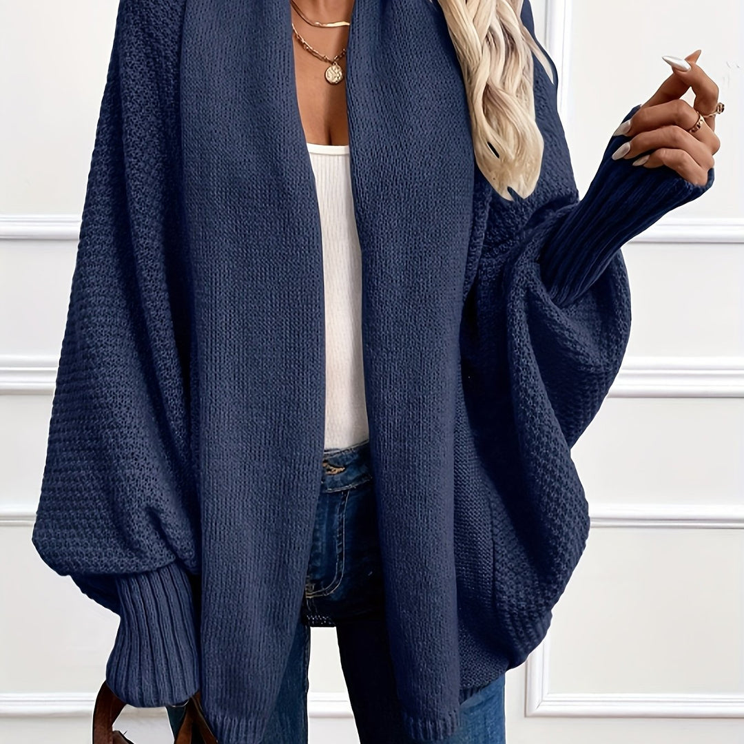 Wendela waterfall knit cardigan with shawl collar – image 9