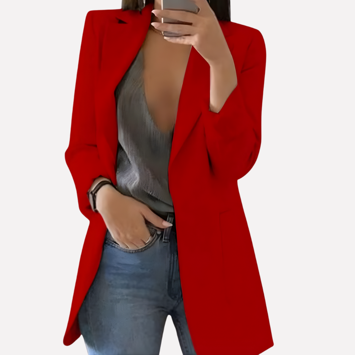 Clemency Elegant Open Front Blazer with Pockets - image 5