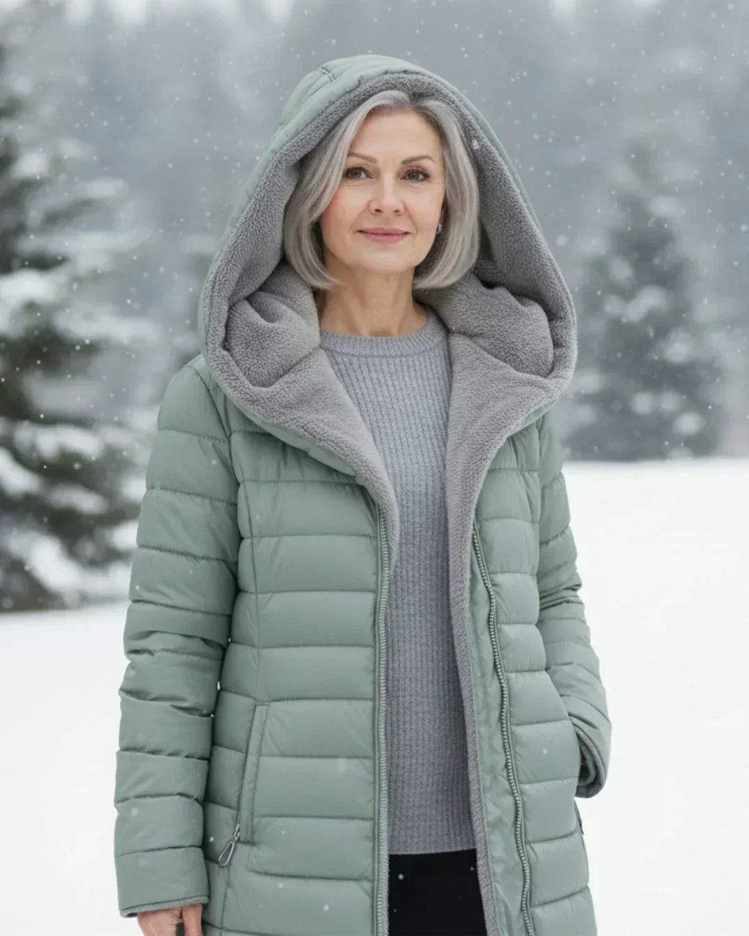Dulcie Elegant Longline Padded Jacket - image 8