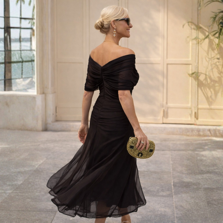 Gwyneth Elegant Off Shoulder Mermaid Maxi Dress - image 14