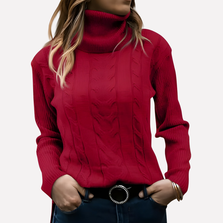 Vigdis relaxed turtleneck jumper – image 2