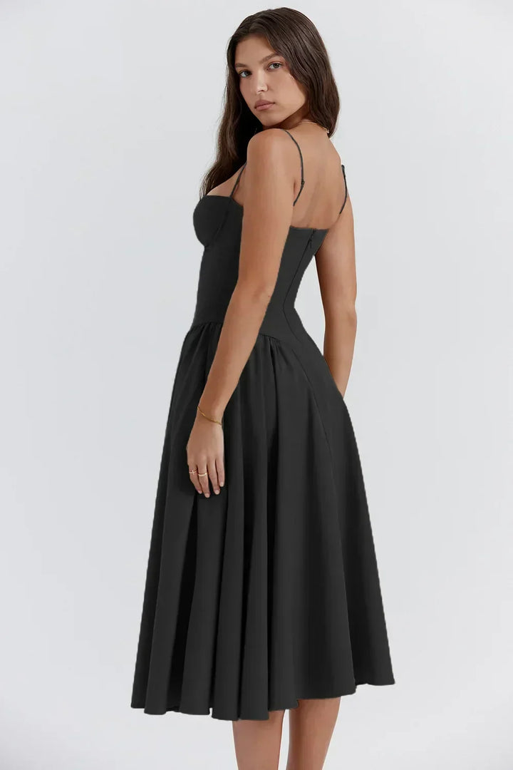 Lisette strapless corset midi dress – image 19