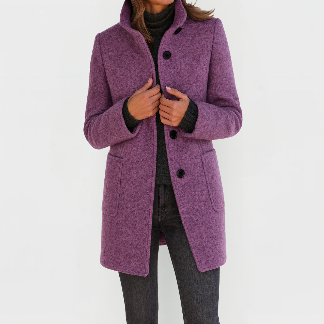 Dorothea fitted button front coat – image 4