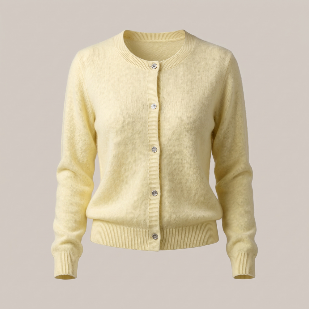 Lena lightweight fine knit button cardigan – image 2
