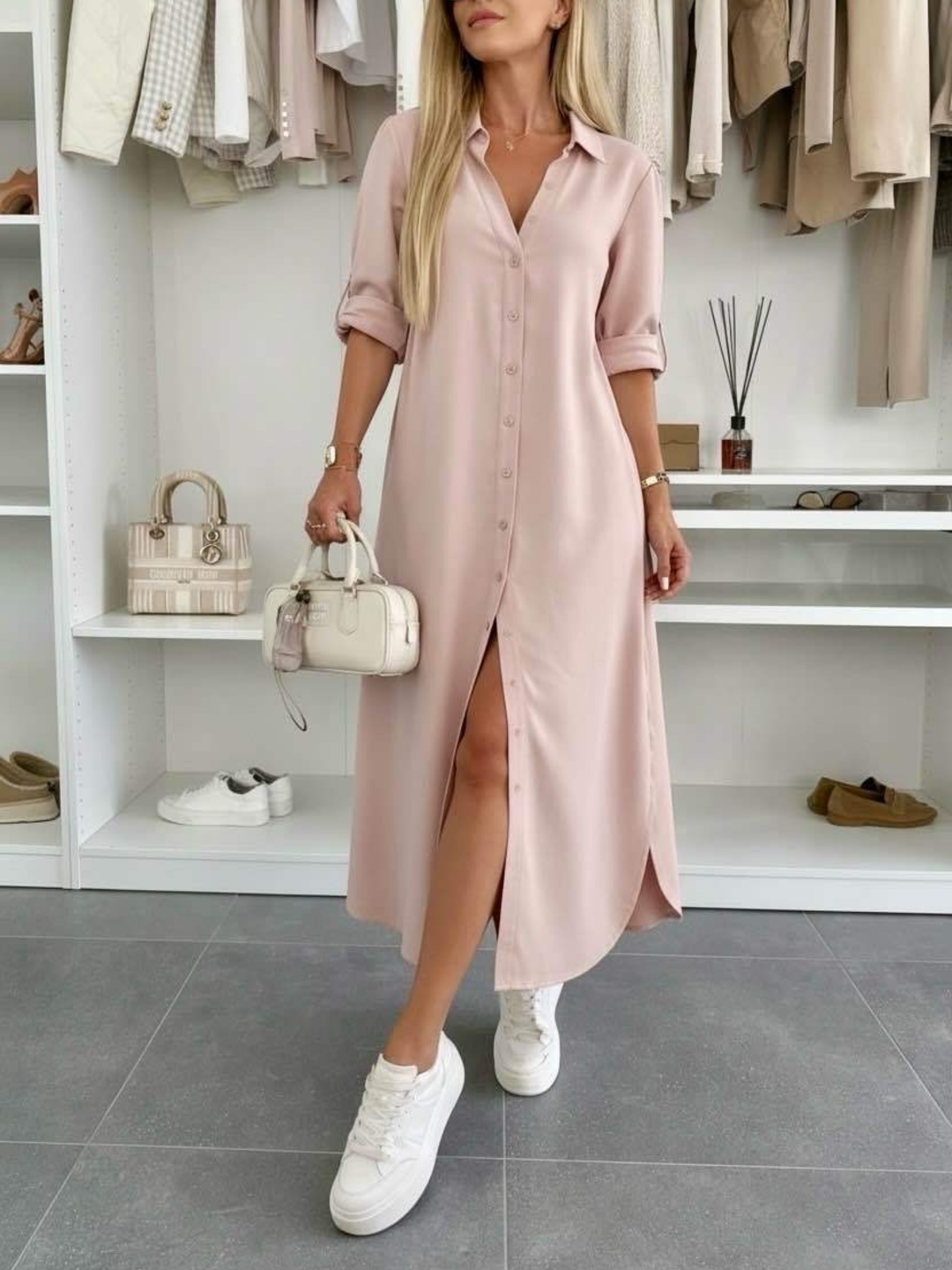 Hedy oversized shirt dress – image 3