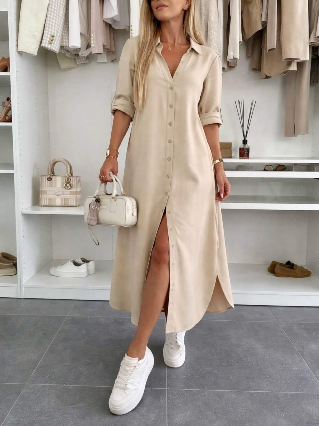 Hedy oversized shirt dress – image 4