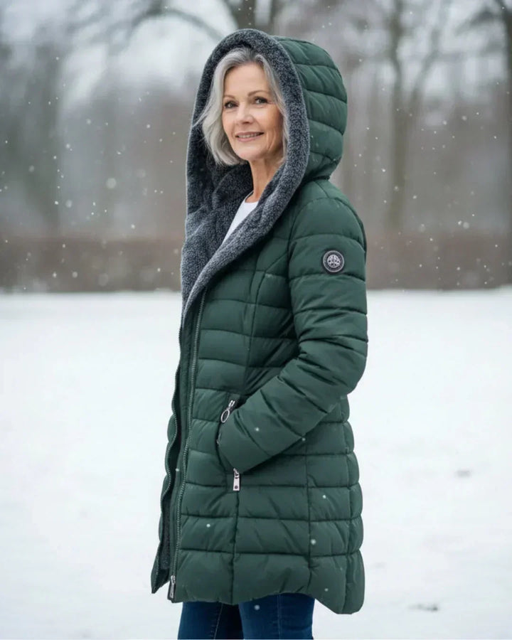 Dulcie Elegant Longline Padded Jacket - image 10