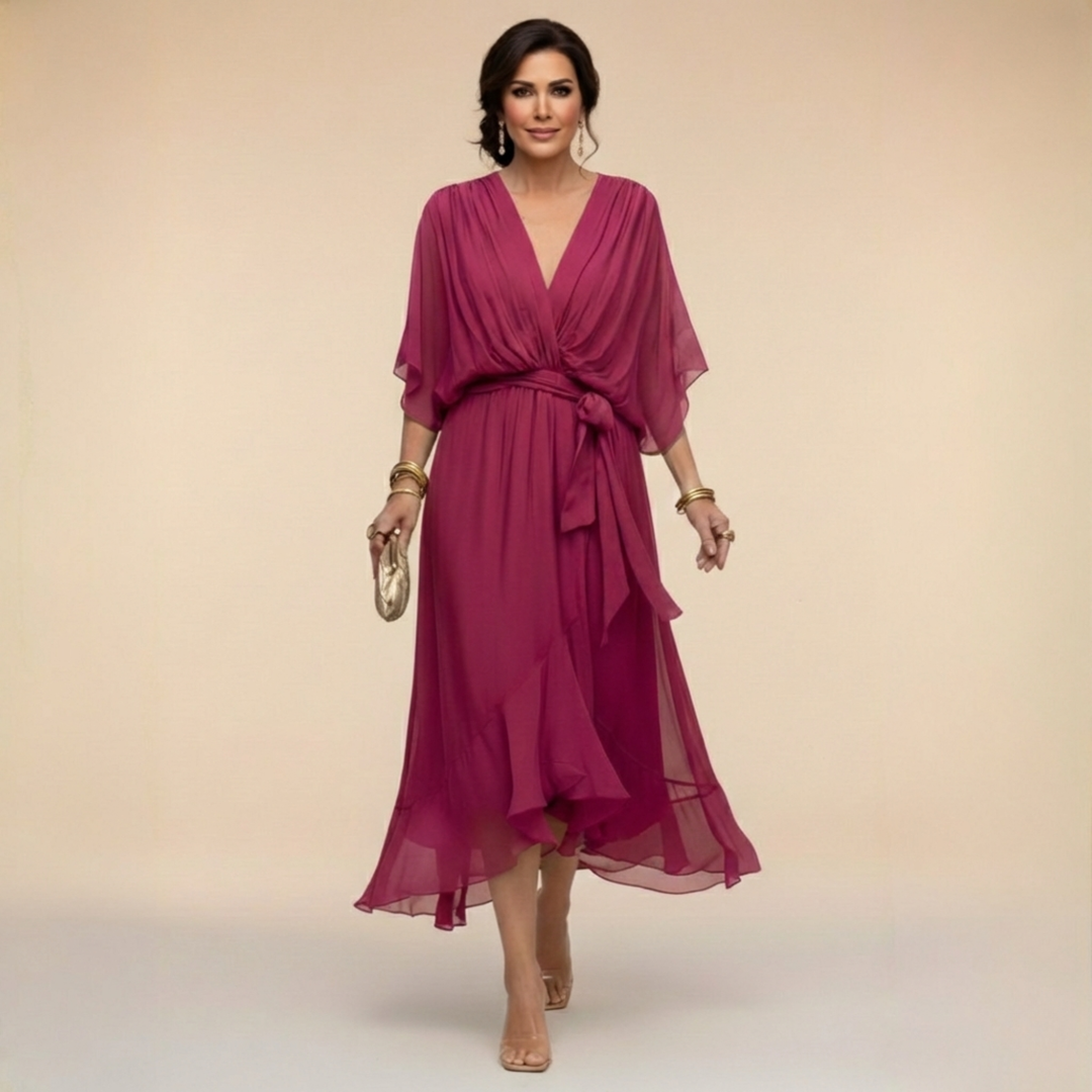 Signy fitted midi dress – image 5