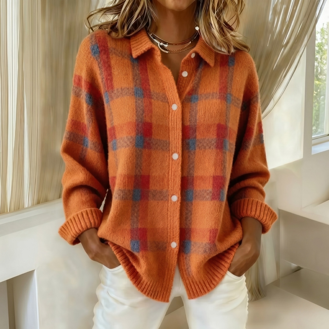 Maj knit cardigan with collar – image 3