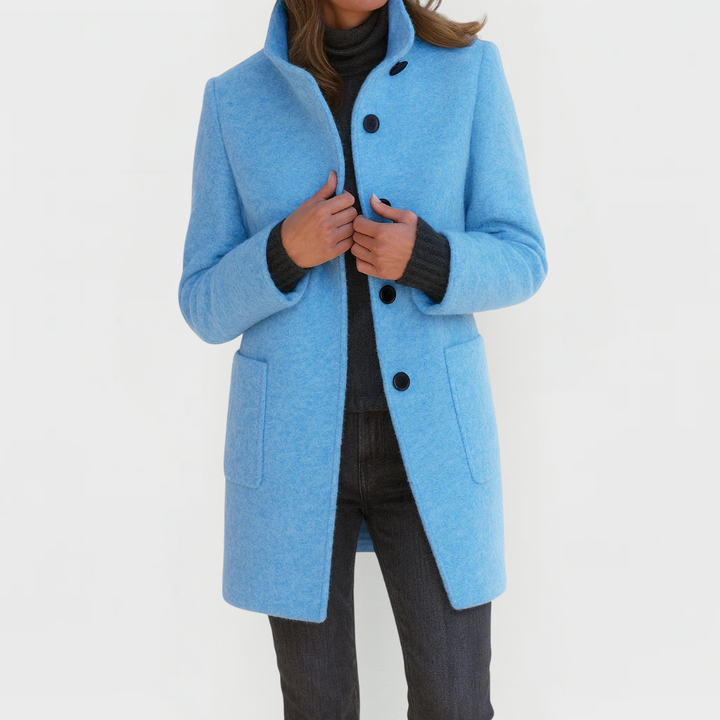 Dorothea fitted button front coat – image 11