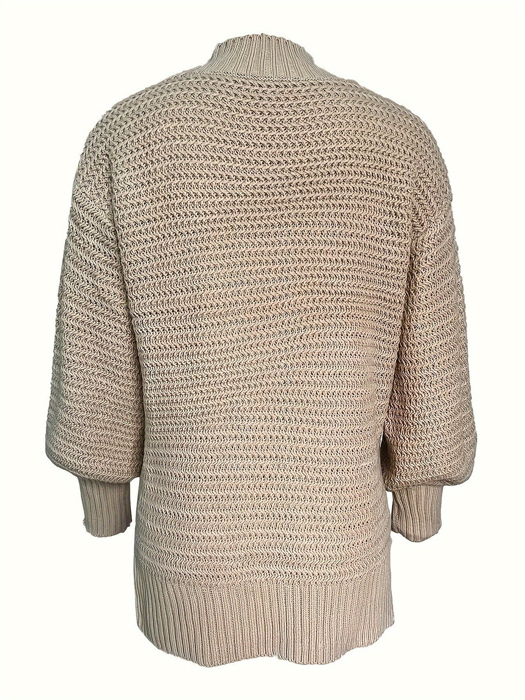 Margit oversized mock neck cable knit jumper – image 7
