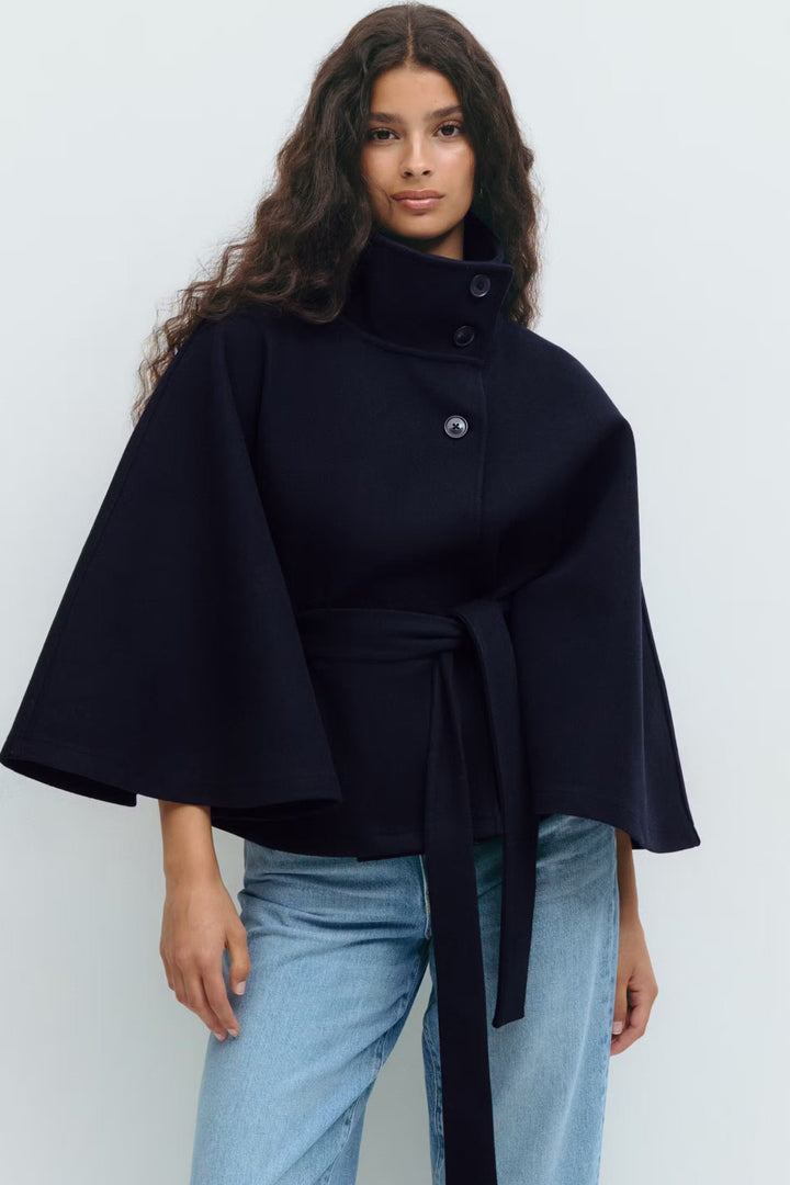 Cora belted cape coat – image 5
