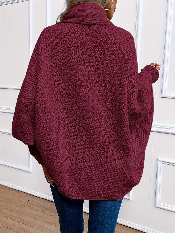 Wendela waterfall knit cardigan with shawl collar – image 7