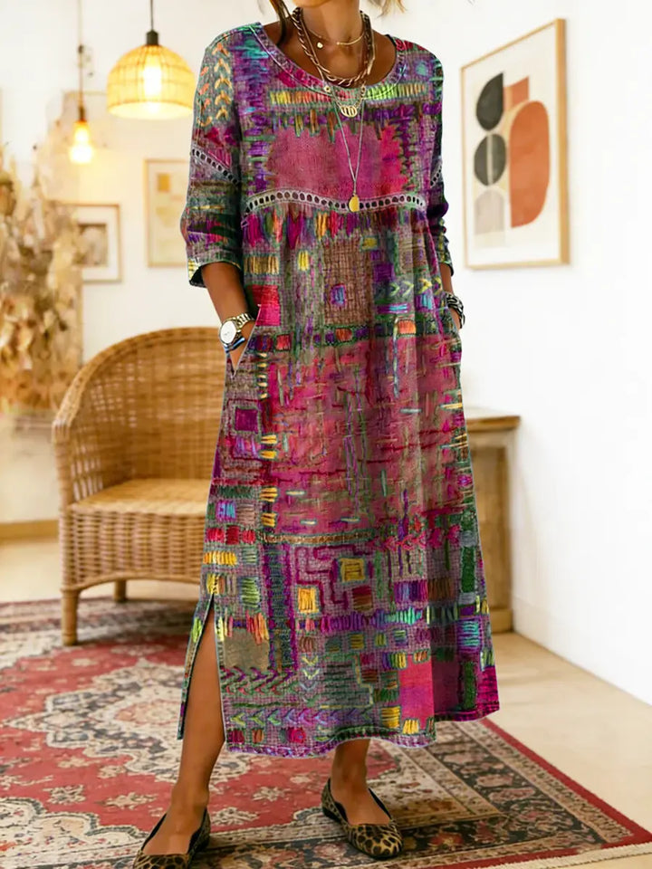 Indra patchwork denim dress – image 13
