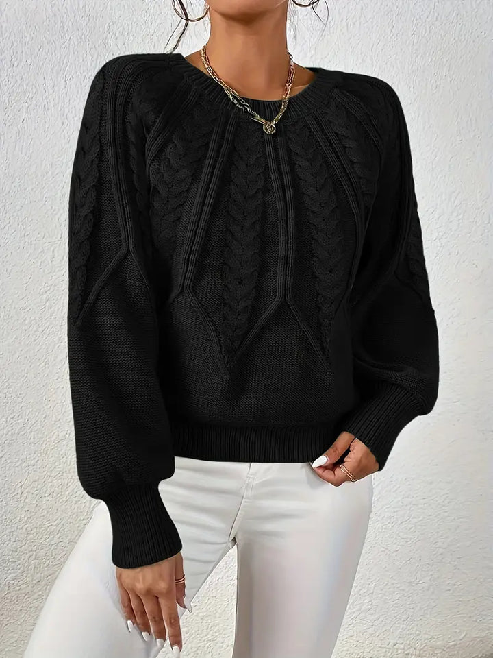 Ronja cropped cable knit jumper – image 12