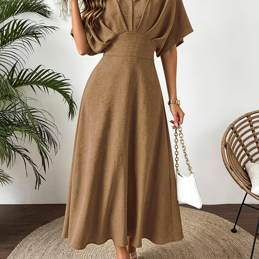 Romilly midi dress, ruffle detail