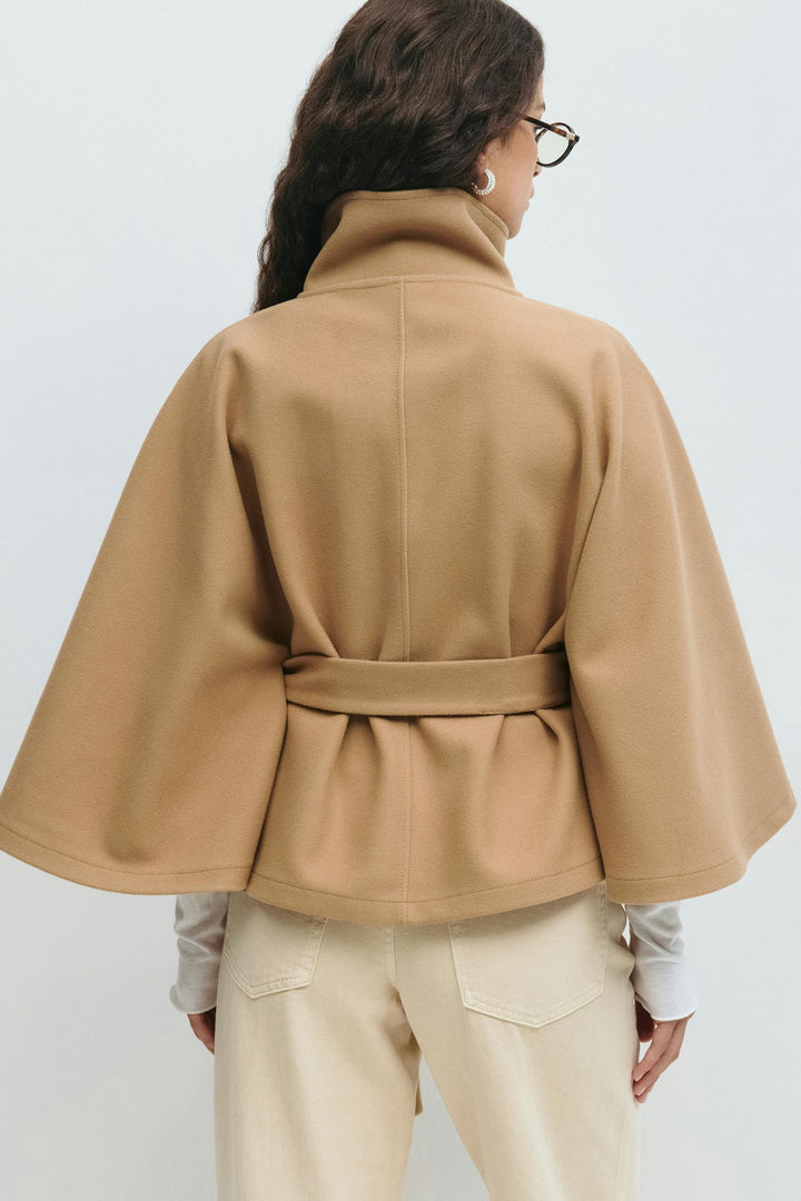 Cora belted cape coat – image 13