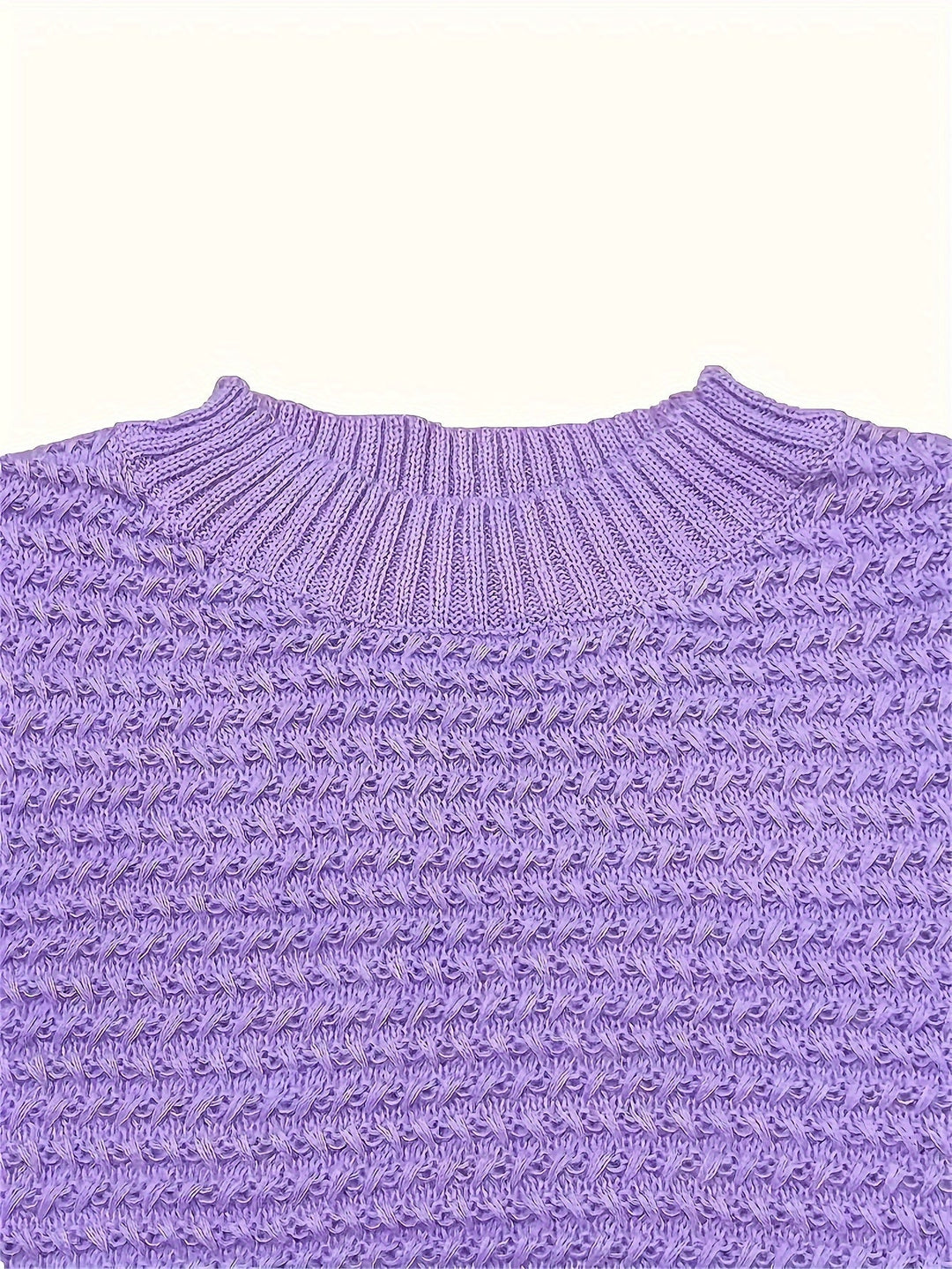 Margit oversized mock neck cable knit jumper – image 10