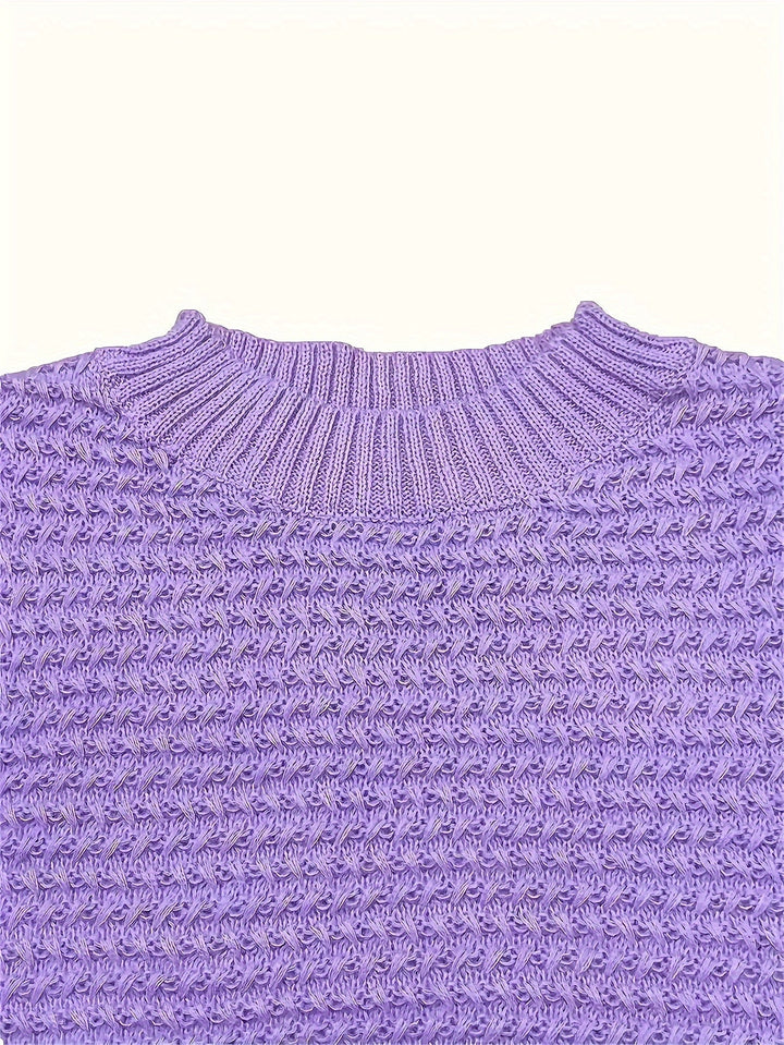 Margit oversized mock neck cable knit jumper – image 10