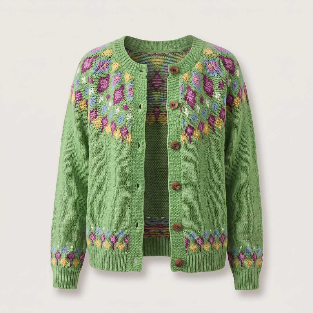 Angela relaxed button front cardigan sweater – image 2