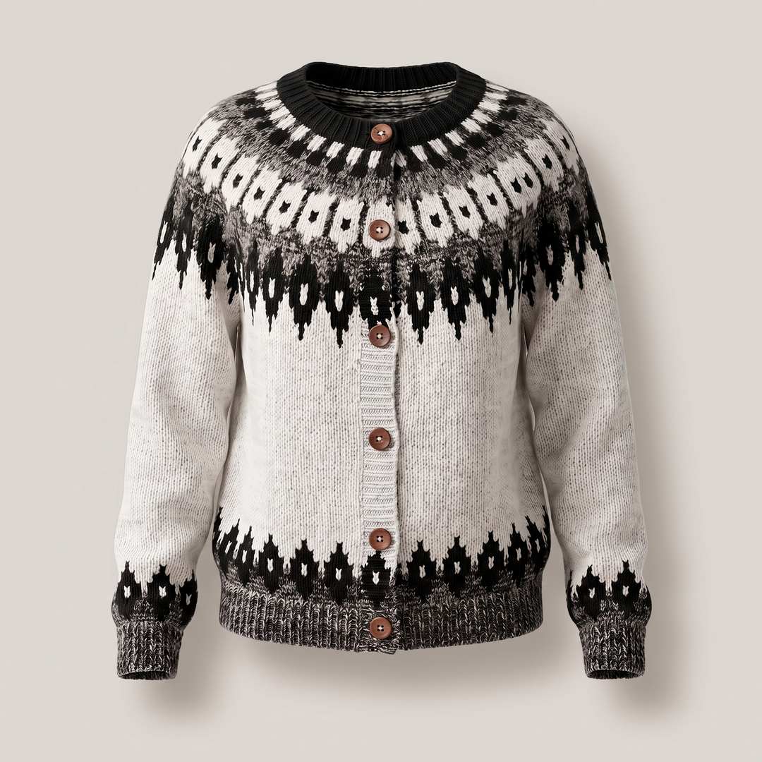 Angela relaxed button front cardigan sweater – image 3