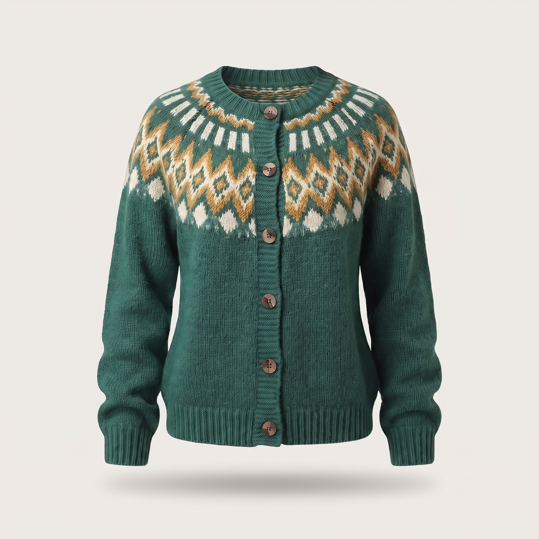 Angela relaxed button front cardigan sweater – image 6