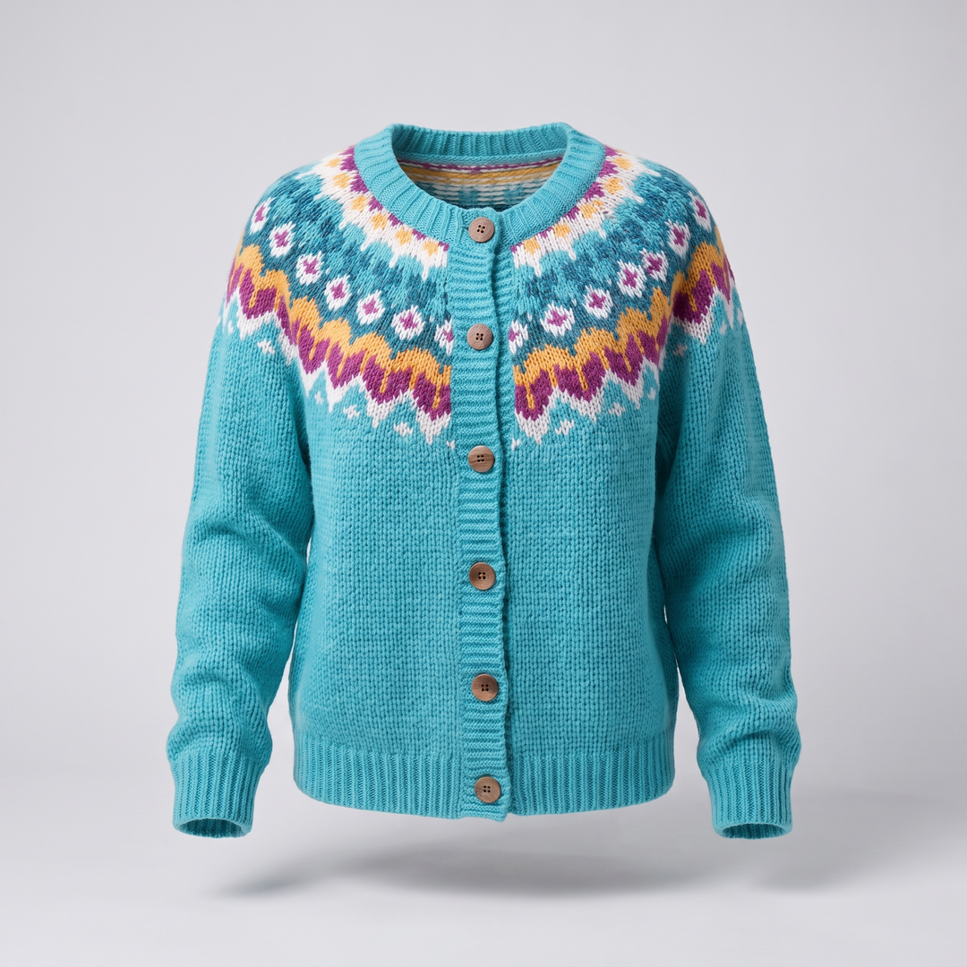 Angela relaxed button front cardigan sweater – image 5