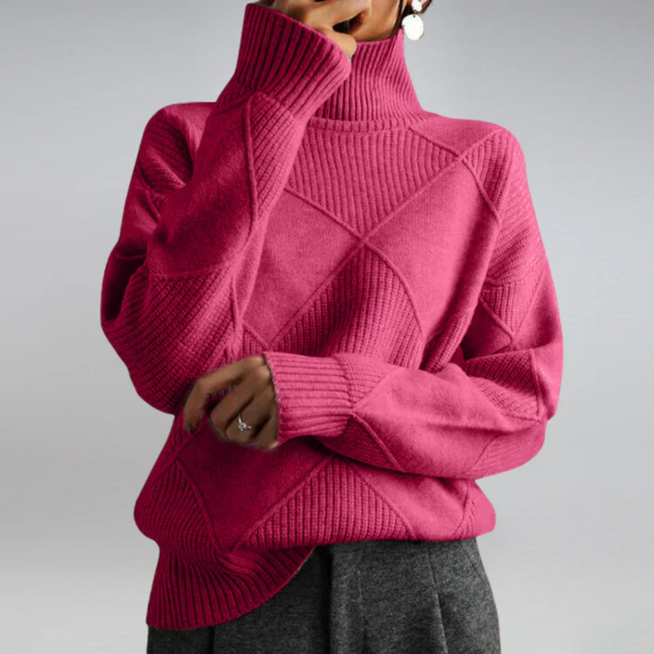 Nova relaxed roll neck jumper – image 2