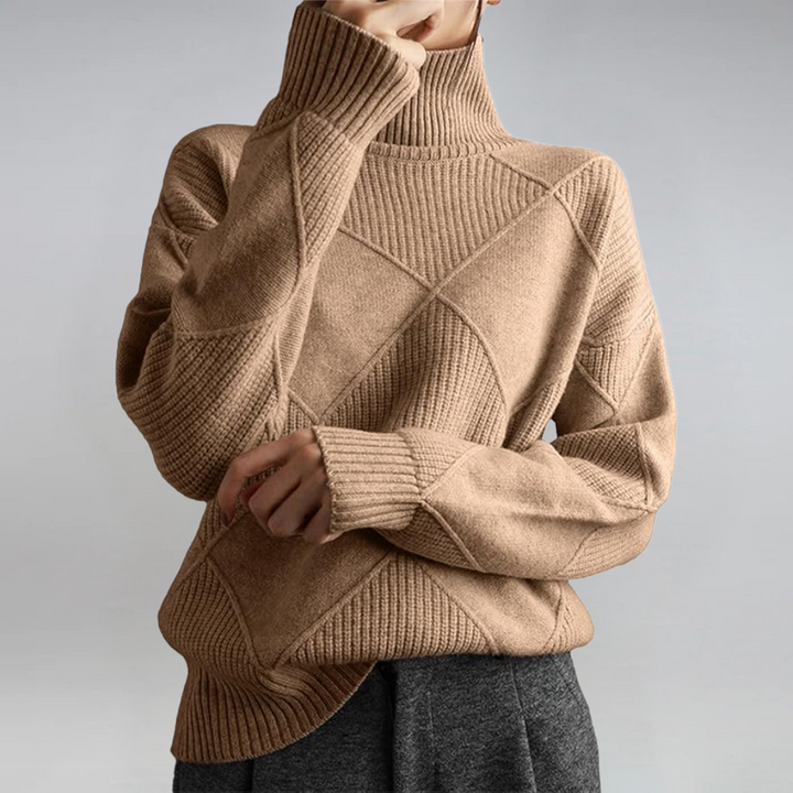 Nova relaxed roll neck jumper – image 3