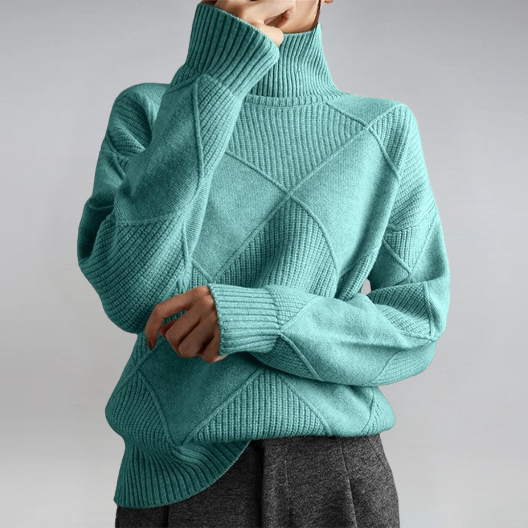 Nova relaxed roll neck jumper – image 9