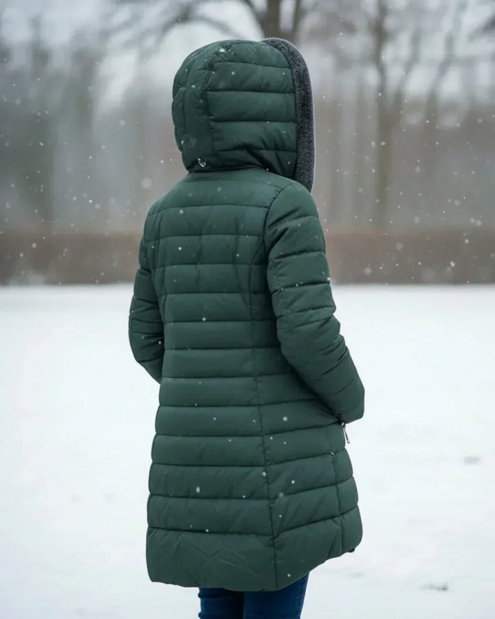 Dulcie Elegant Longline Padded Jacket - image 11