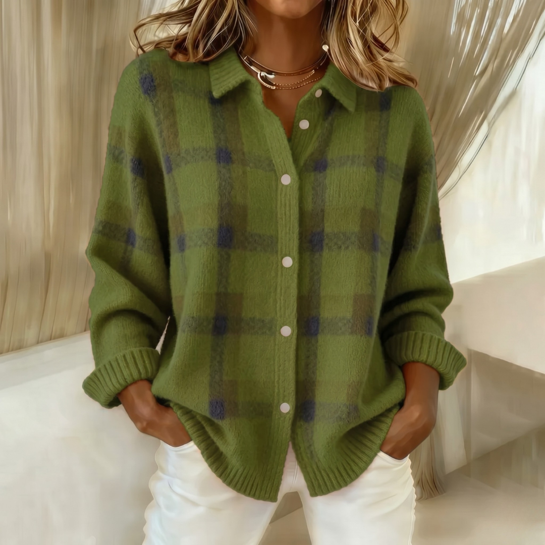 Maj knit cardigan with collar – image 5