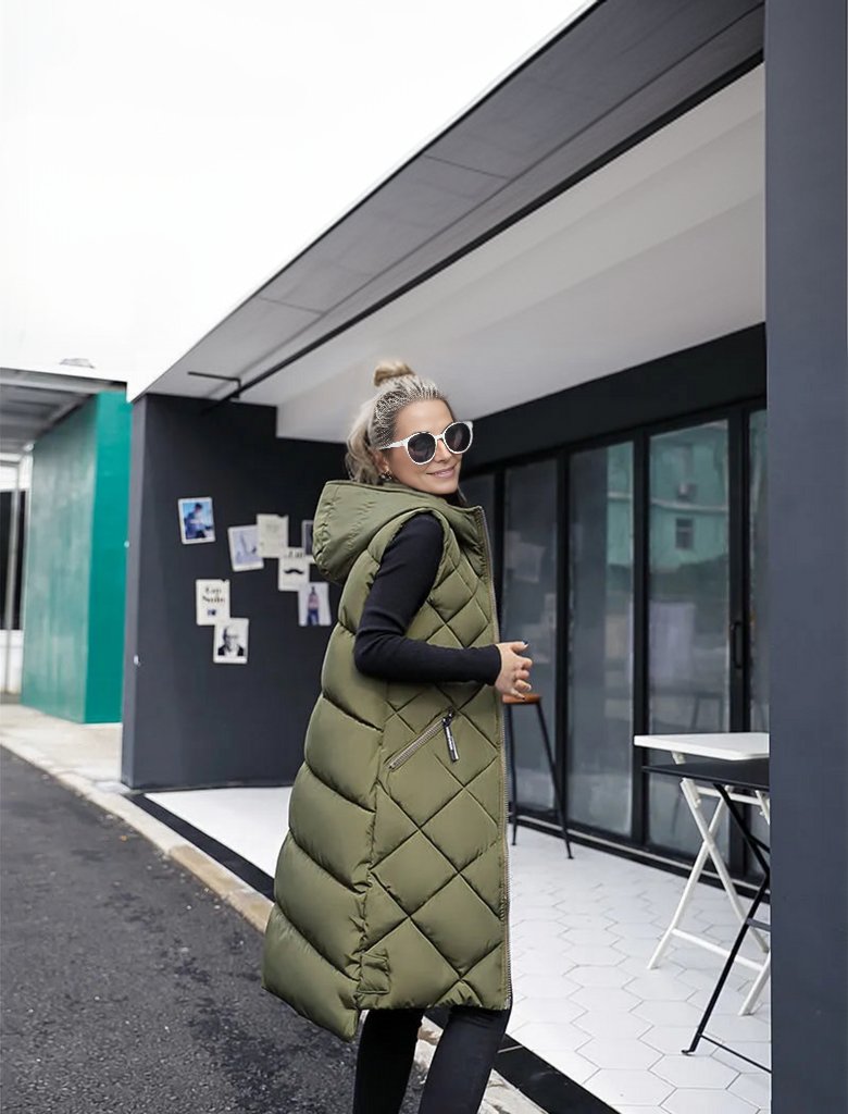Avis longline quilted long gilet – image 4