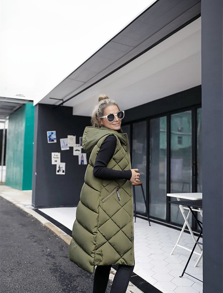 Avis longline quilted long gilet – image 4