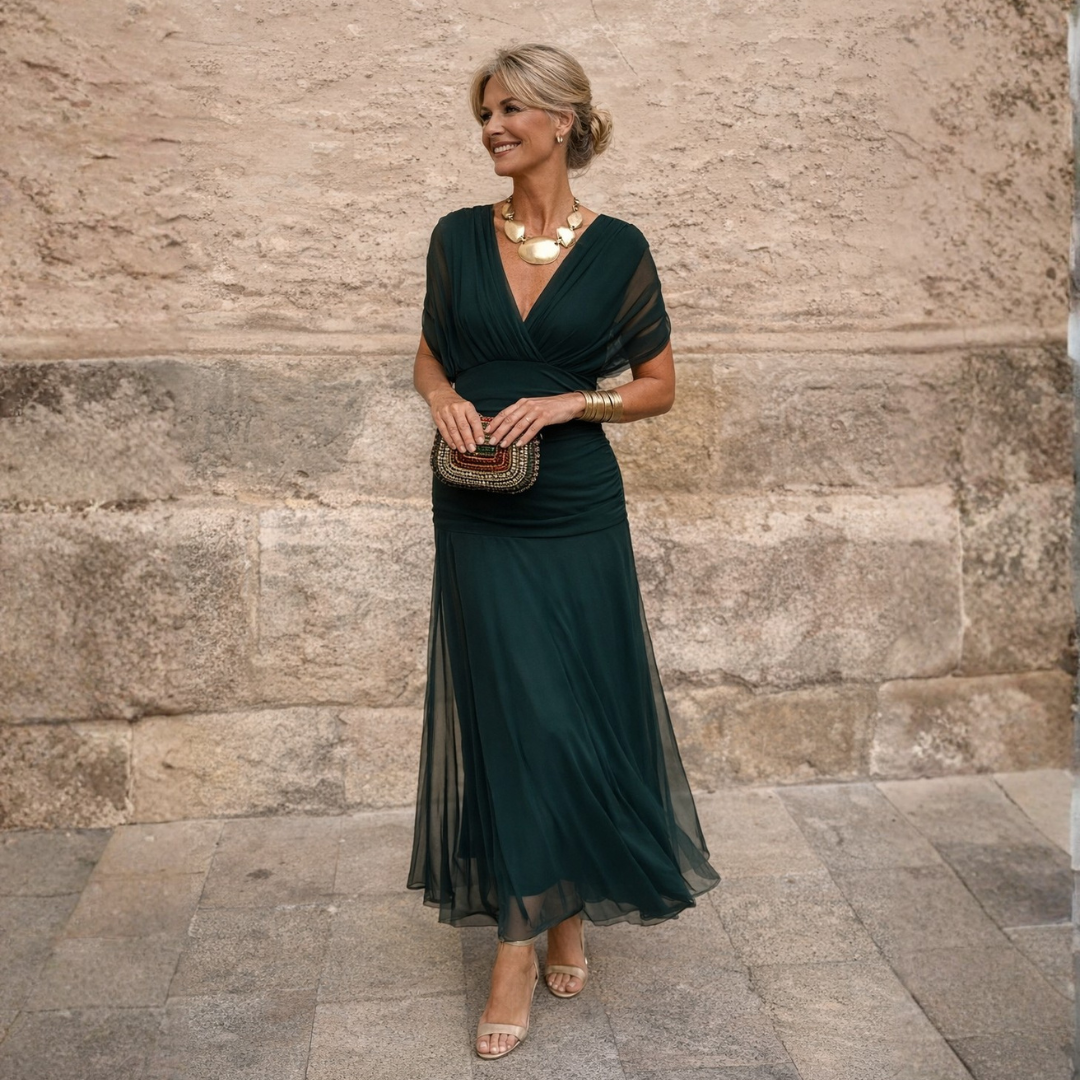 Gwyneth Elegant Off Shoulder Mermaid Maxi Dress