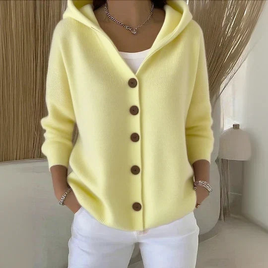 Els relaxed hooded knit cardigan – image 5