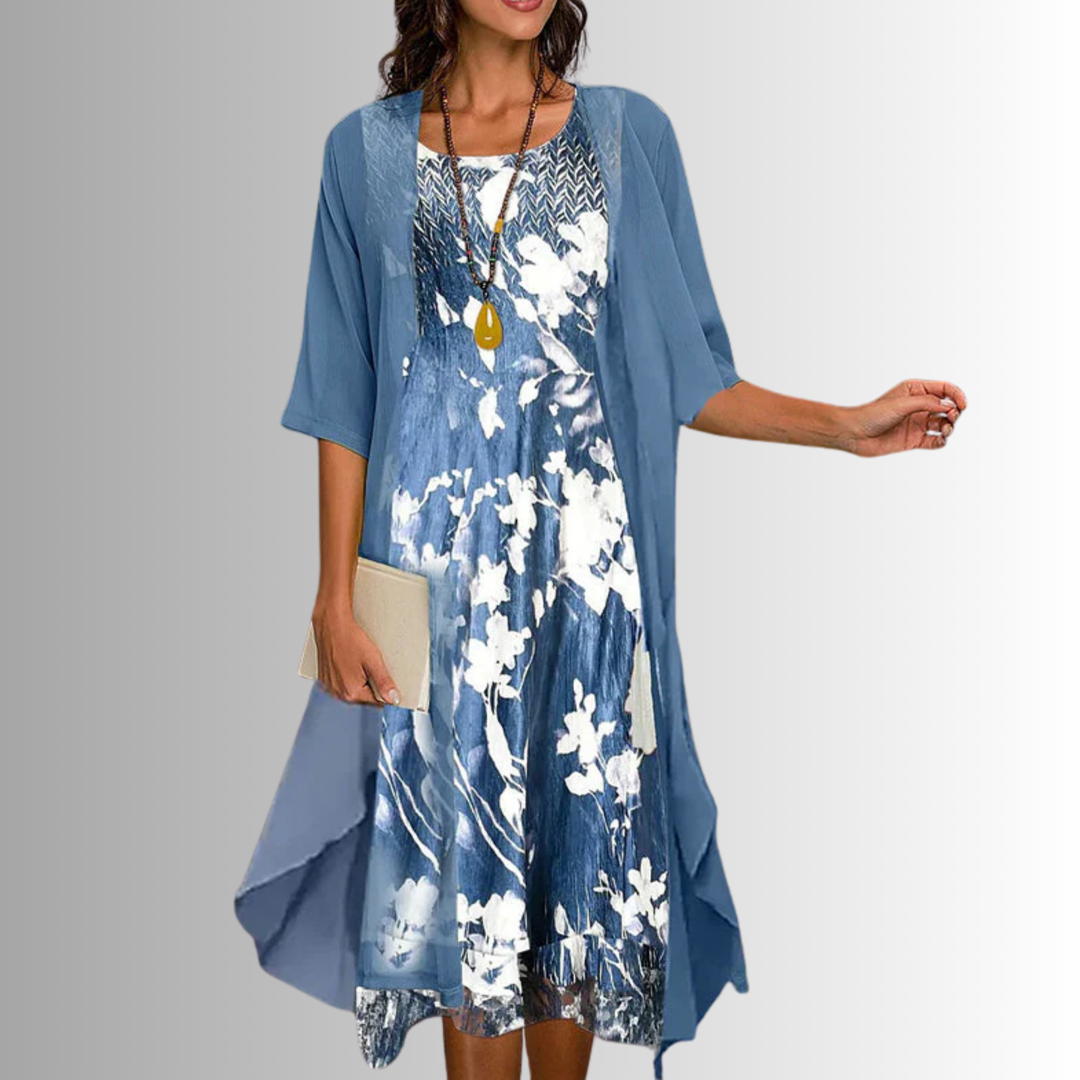 Ilaria layered midi dress – image 2