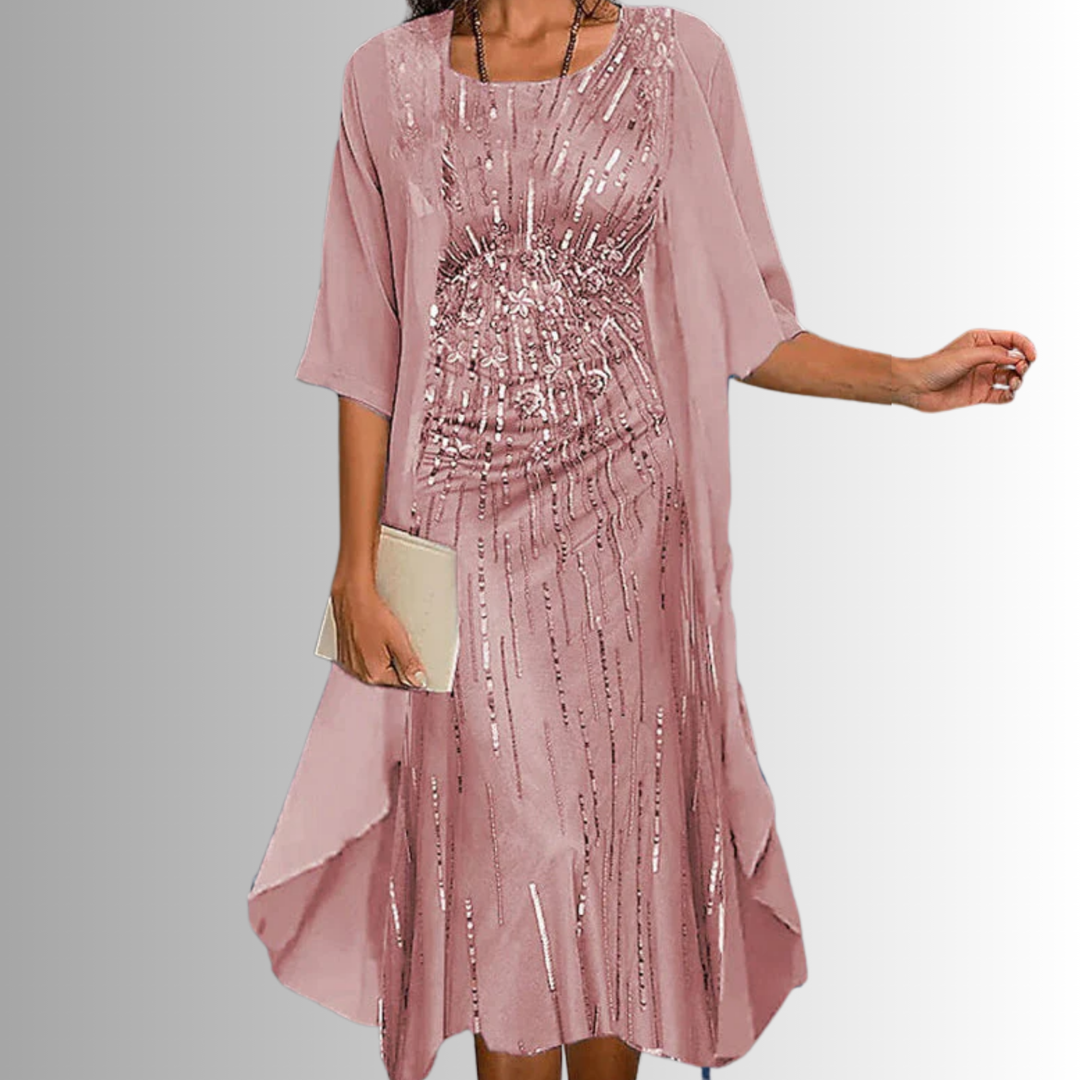 Ilaria layered midi dress – image 5