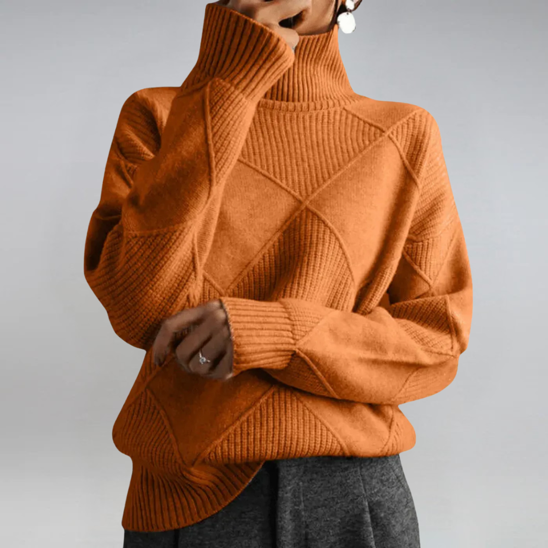 Nova relaxed roll neck jumper – image 7