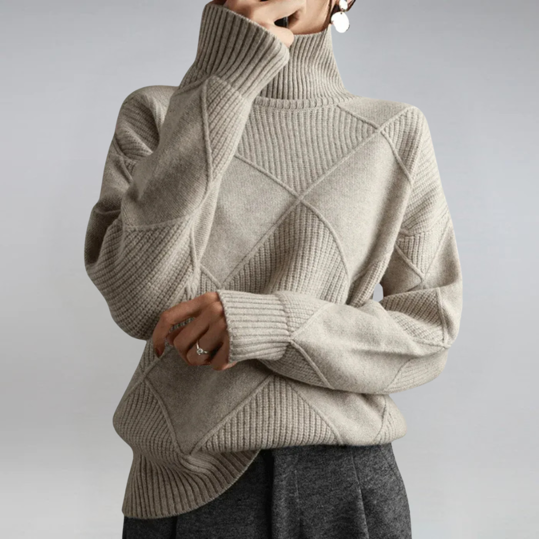Nova relaxed roll neck jumper – image 4