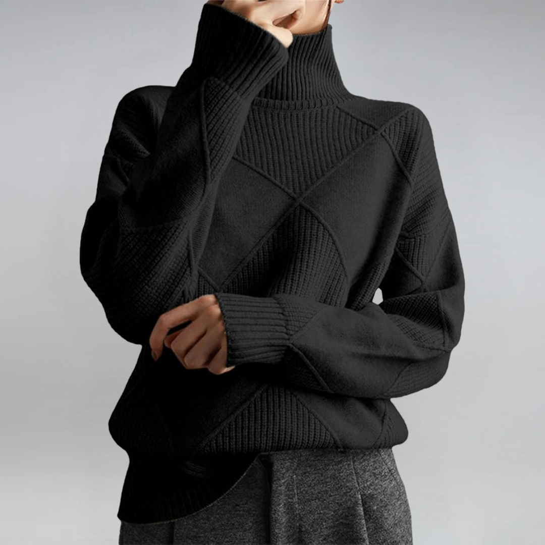 Nova relaxed roll neck jumper – image 11