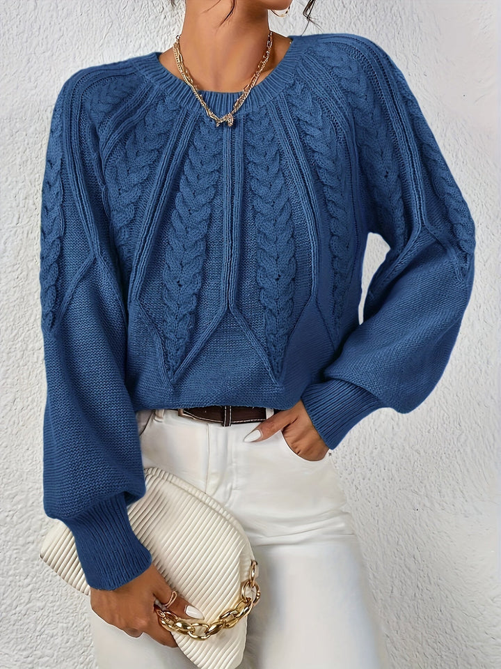 Ronja cropped cable knit jumper – image 9
